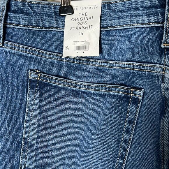Free assembly the original 90s straight jeans size 16 new with tags - Picture 8 of 15